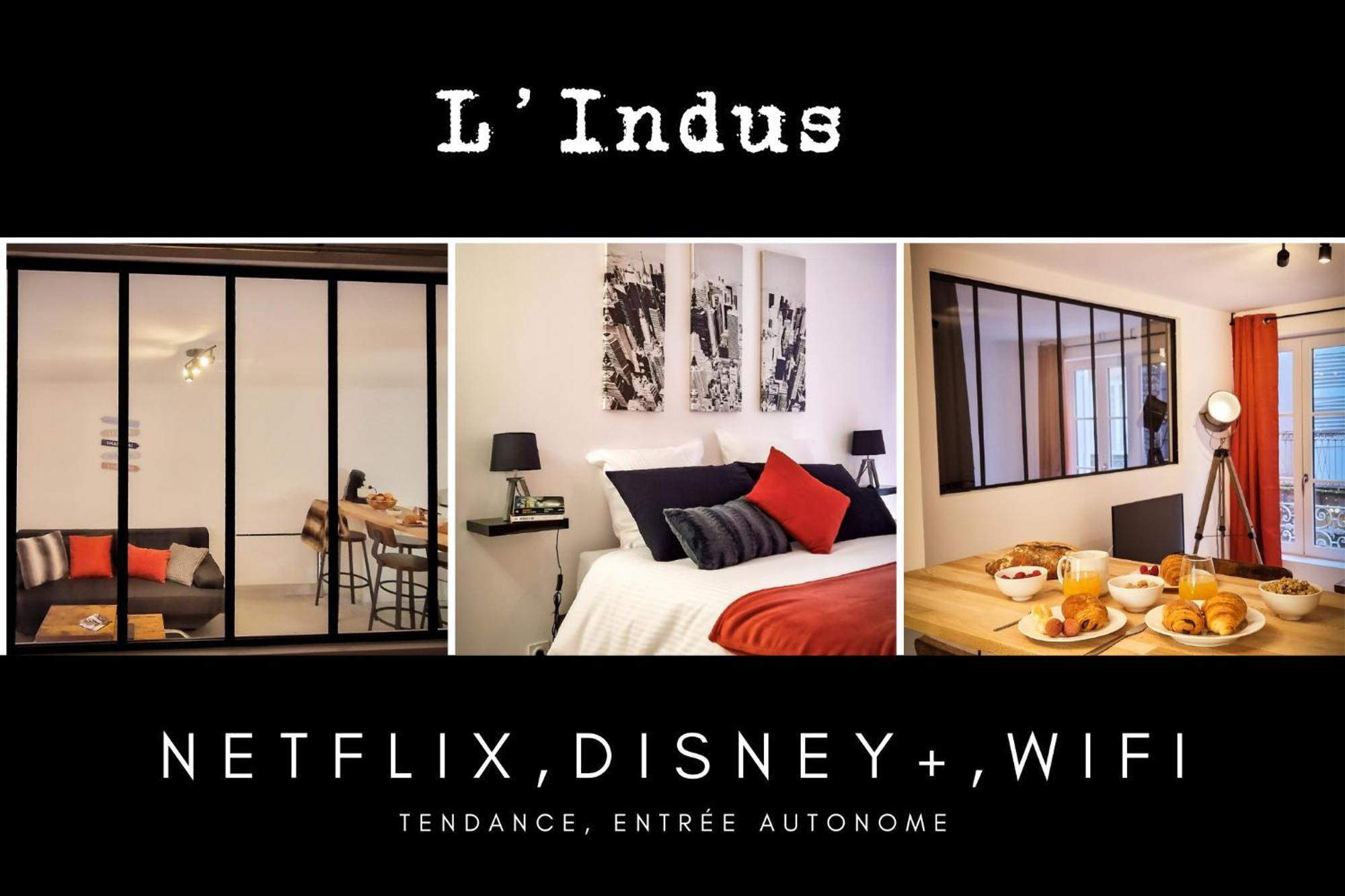 L'Indus 3 Etoiles Wifi, Netflix, Disney, Coeur De Bastide Villefranche-de-Rouergue Exterior photo